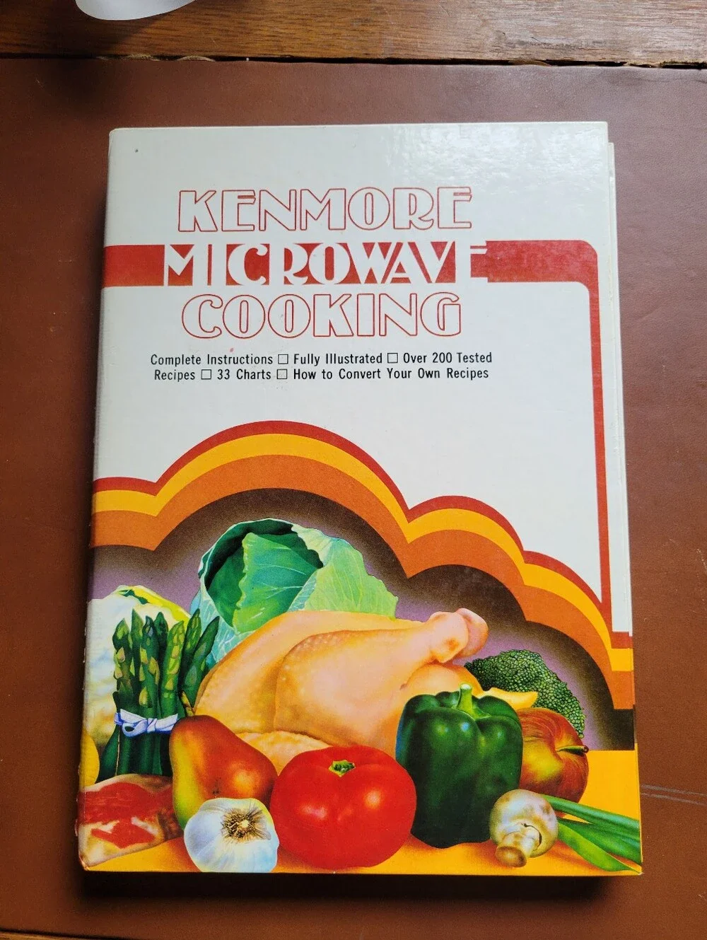 Vintage Sears Kenmore Microwave Cooking Book/1984/Hardback/Spiral Bound/192 Pgs.